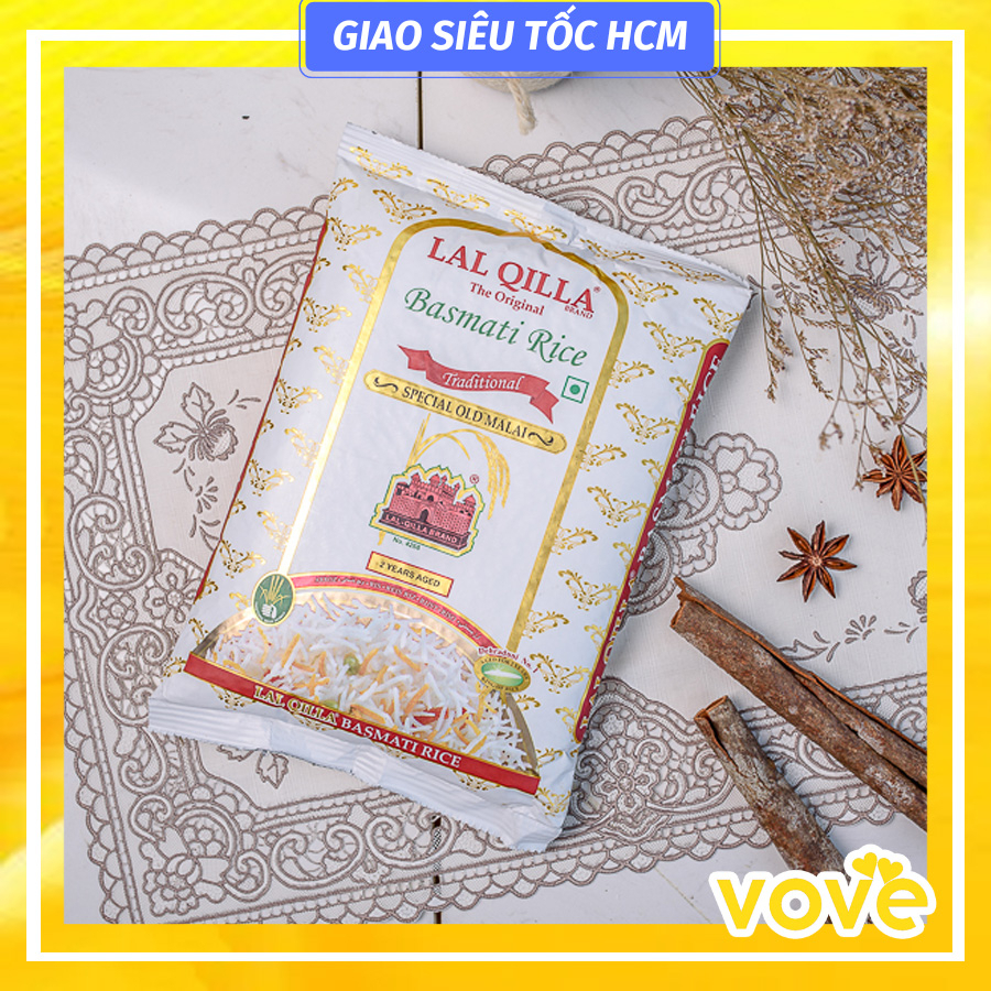 Gạo Ấn Độ Basmati Lal Qilla dành cho người tiểu đường gói 1kg