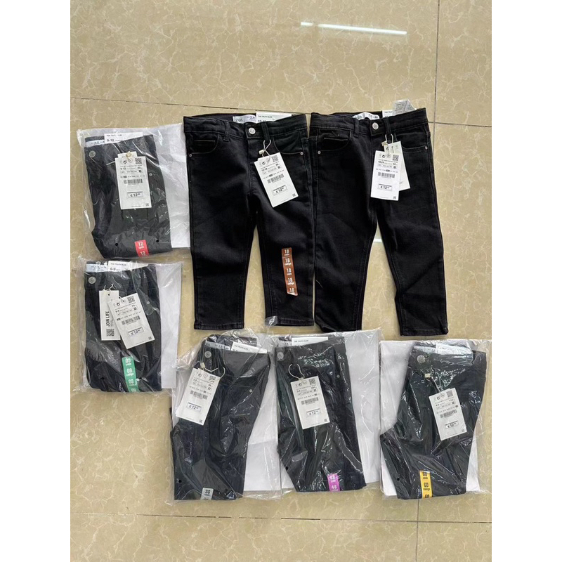 Quần jeans ZR đen cho bé trai bé gái