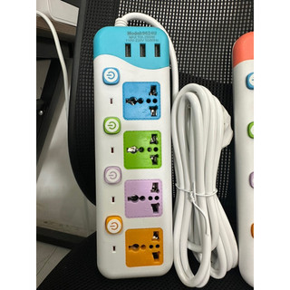 Ổ điện đa năng 4 ổ cắm 2 usb dây 3m