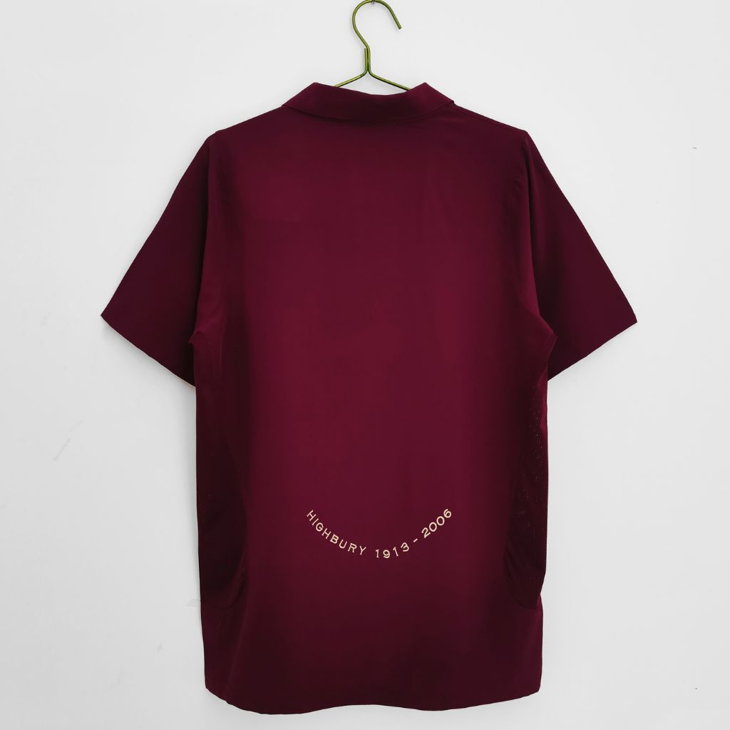 Áo bóng đá retro arsenal 2005 vải Cotton Polyester thời trang blockcore