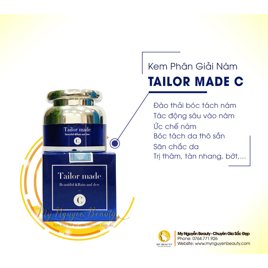 Bộ Kem Nám Tailor Made K - C xanh dương