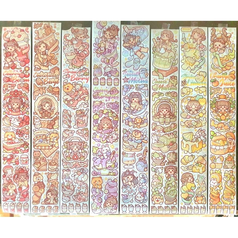 Chiết washi/PET tape Mochi lễ hội trà sữa