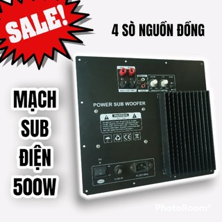 Mạch sub điện 500w 4 sò lớn , nguồn đồng
