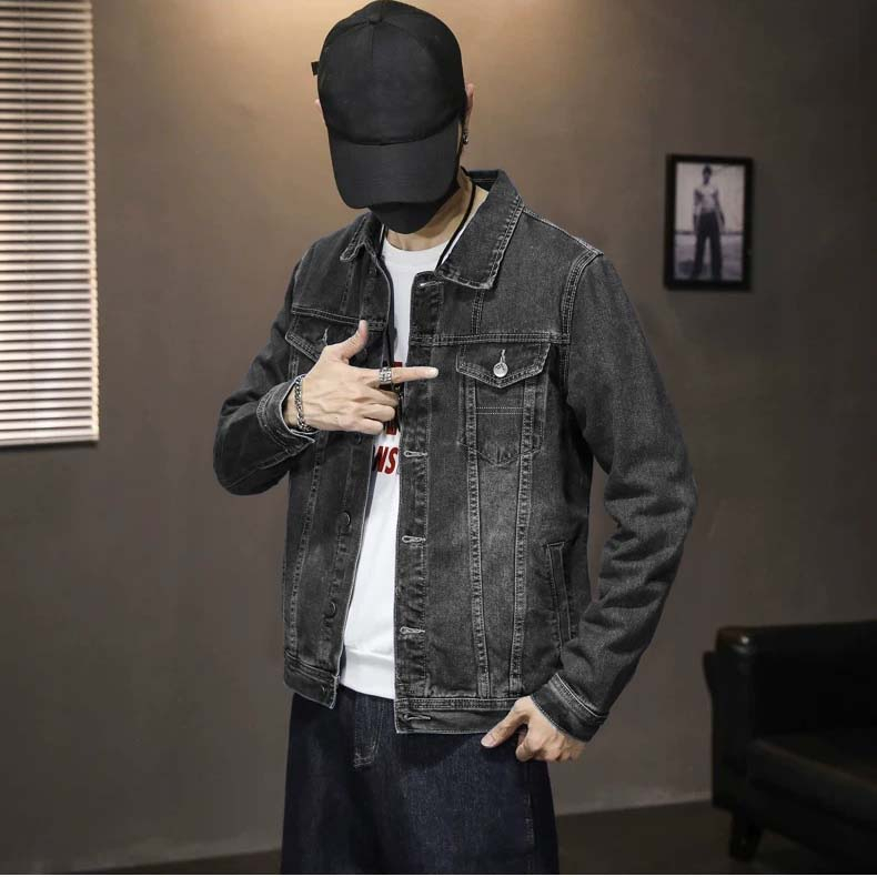 Áo khoác jean nam TS419 bền đẹp cá tính Tronshop chuyên áo khoác nam
