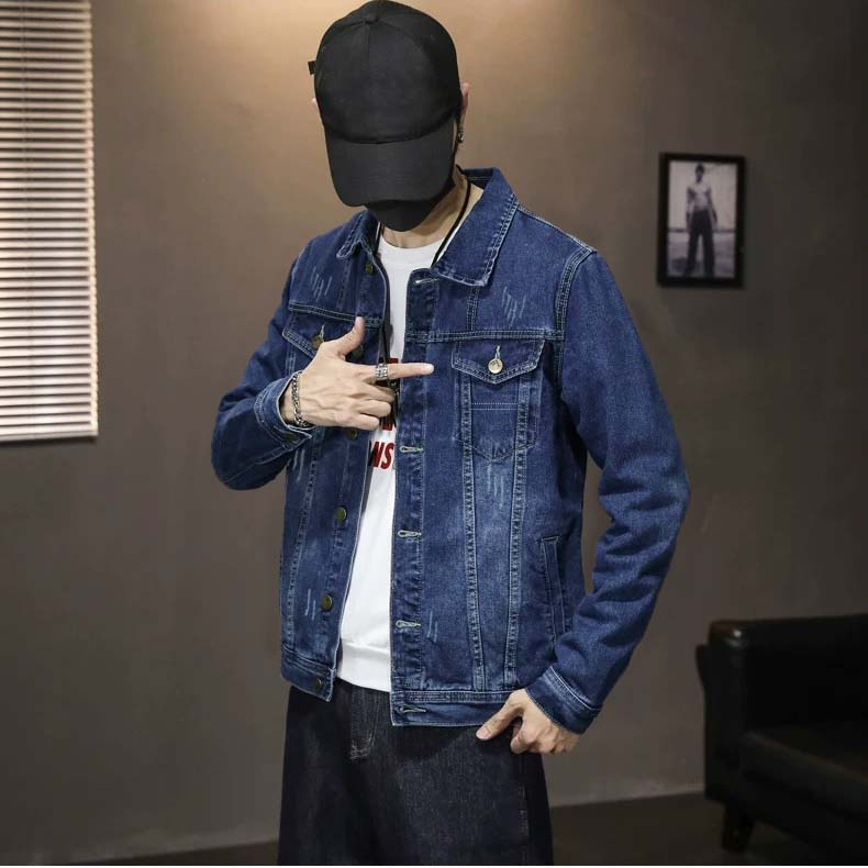 Áo khoác jean nam TS419 bền đẹp cá tính Tronshop chuyên áo khoác nam