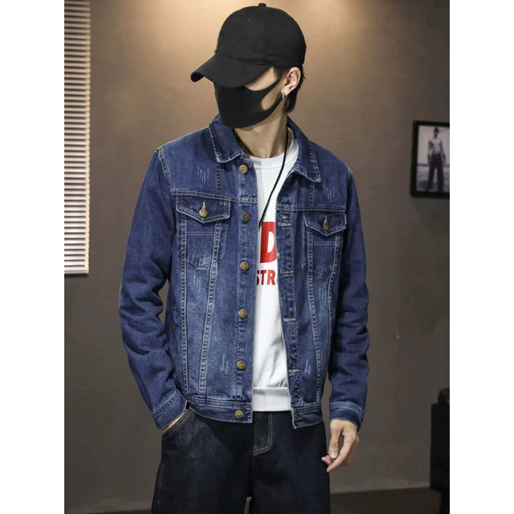 Áo khoác jean nam TS419 bền đẹp cá tính Tronshop chuyên áo khoác nam
