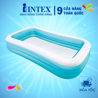 Bể bơi phao gia đình CHÍNH HÃNG INTEX 58484, kích thước 305*183*56 cm, bảo hành 12 tháng