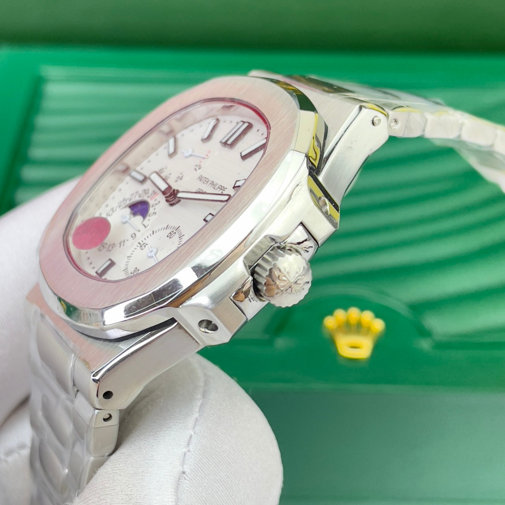 Đồng hồ nam Patek Phillip NautilusS 5712R 42mm máy cơ nhật cao cấp, chạy full 6 kim
