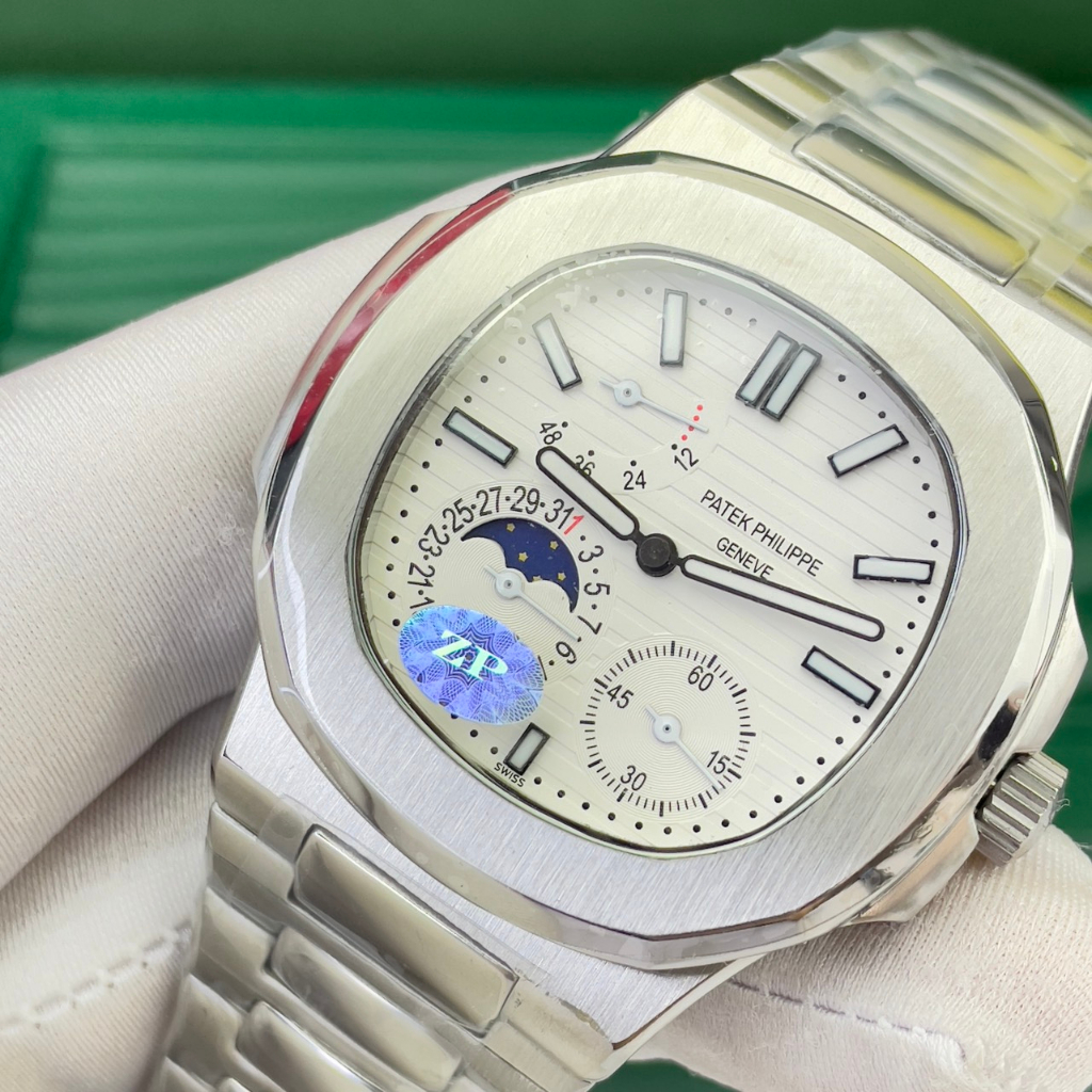 Đồng hồ nam Patek Phillip NautilusS 5712R 42mm máy cơ nhật cao cấp, chạy full 6 kim
