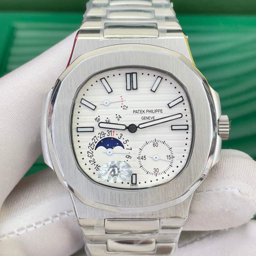 Đồng hồ nam Patek Phillip NautilusS 5712R 42mm máy cơ nhật cao cấp, chạy full 6 kim