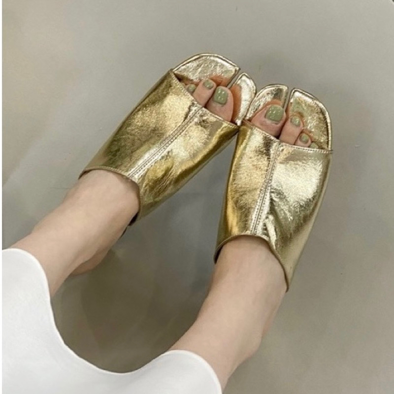 ORDER 🍃 Guốc quai ngang gót tròn móng chân 4cm 35-39