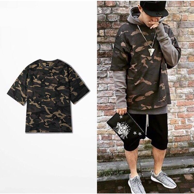 Áo Thun NELLY CAMO cotton co dãn 4 chiều, thoáng mát