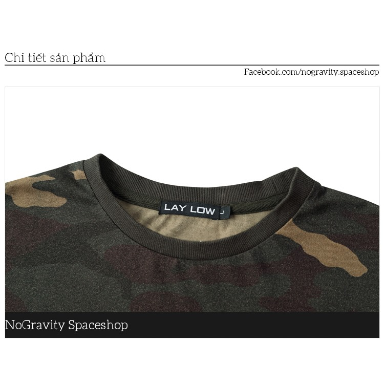 Áo Thun NELLY CAMO cotton co dãn 4 chiều, thoáng mát