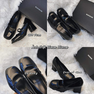 𝐁𝐥𝐚𝐮𝐞𝐁𝐥𝐮𝐦𝐞🦋 Giày babydoll gót 7cm