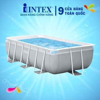 Bể bơi khung kim loại chịu lực 300x175x80 cm 26784 - kèm máy lọc, cầu thang