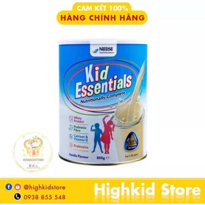 Combo 3 lon và 4 lon Sữa Kid Essential Úc 800gr