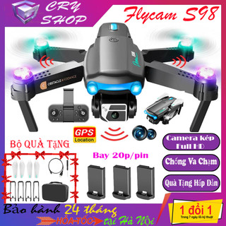 Máy bay điều khiển -Plycam điều khiển từ xa S98 giá rẻ cảm biến chống va chạm, chống rung pin 2500mha vô địch tầm giá