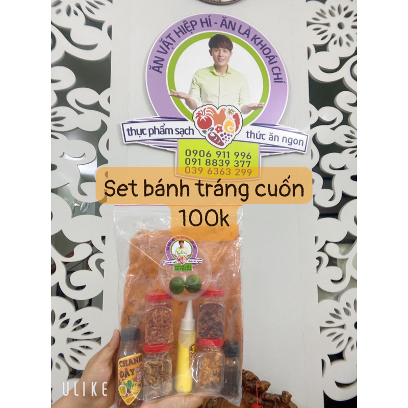 set Bánh tráng cuốn