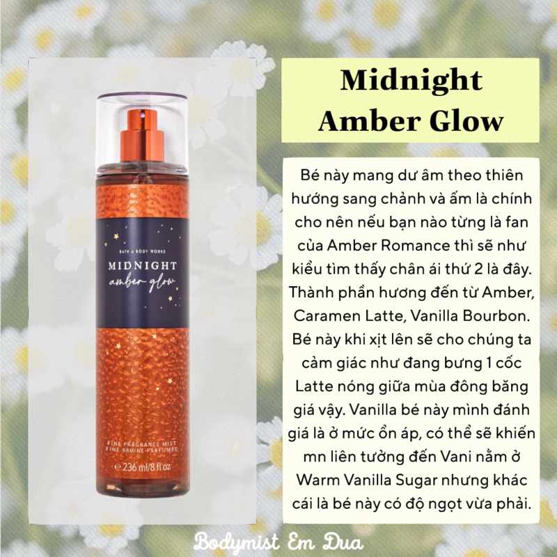 Xịt Thơm Toàn Thân - MIDNIGHT AMBER GLOW