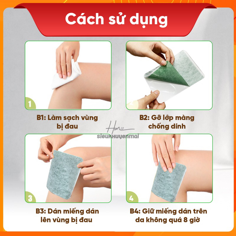 Miếng Cao Dán Xương Khớp Anlapad  Cơ Cổ Vai Gáy, Bong Gân Đau Lưng, Làm Nóng, phiên bản giới hạn