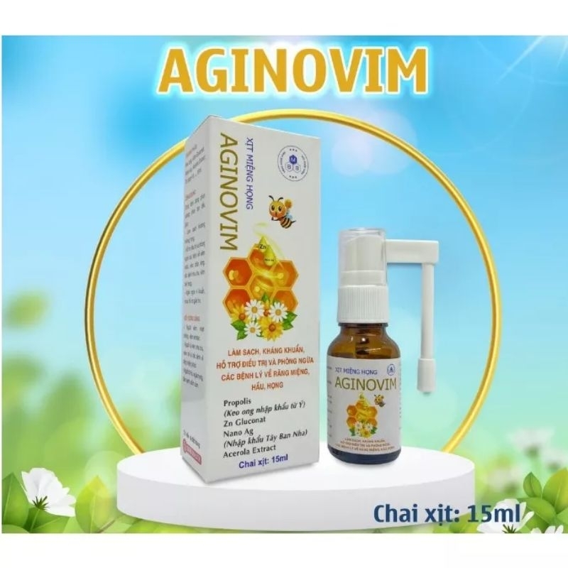 Xịt họng AGINOVIN Lọ 15ml