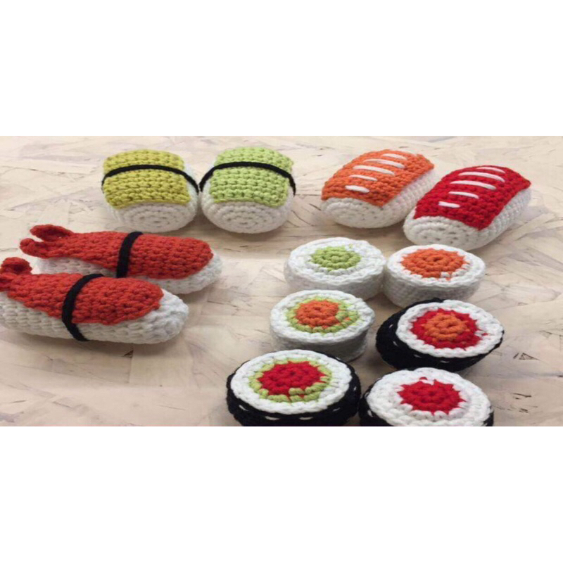 Móc khoá len móc sushi độc đáo(ảnh thật)