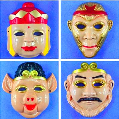 Mặt nạ 4 Thầy Trò Đường Tăng Trư Bát Giới Tôn Ngộ Không mặt nạ hoá trang Halloween hacker