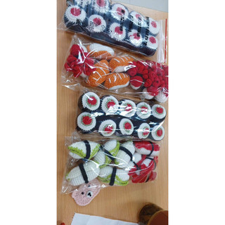 Móc khoá len móc sushi độc đáo(ảnh thật)