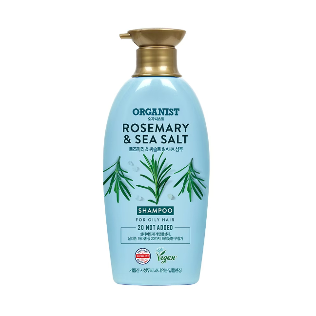 Dầu Gội Làm Sạch Sâu Organist Hương Thảo Và Muối Biển 500Ml, Elastine Rosemary And Sea Salt Deep Cleansing Shampoo