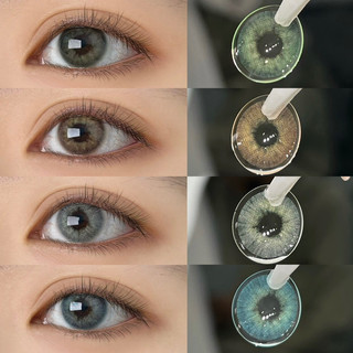 Kính áp tròng AVA BLUE xanh biển tây áp tròng không giãn 1 tháng | Spring Lens