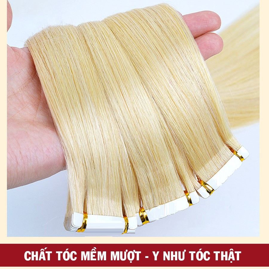 Tóc light dán nối sơi tơ mành cao cấp, light dán điểm tô mái tóc