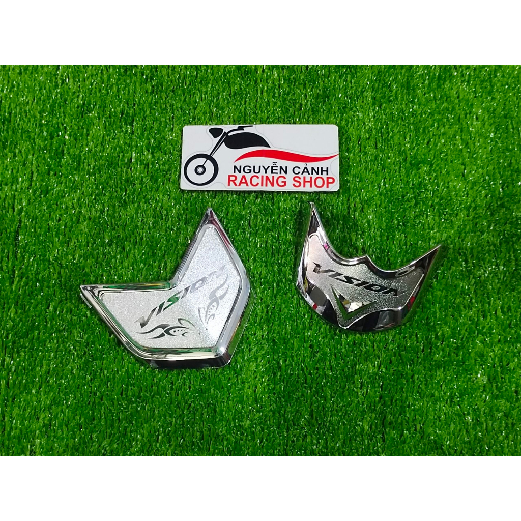 Mỏ dè xi inox trước và sau xe vision 2015-2019