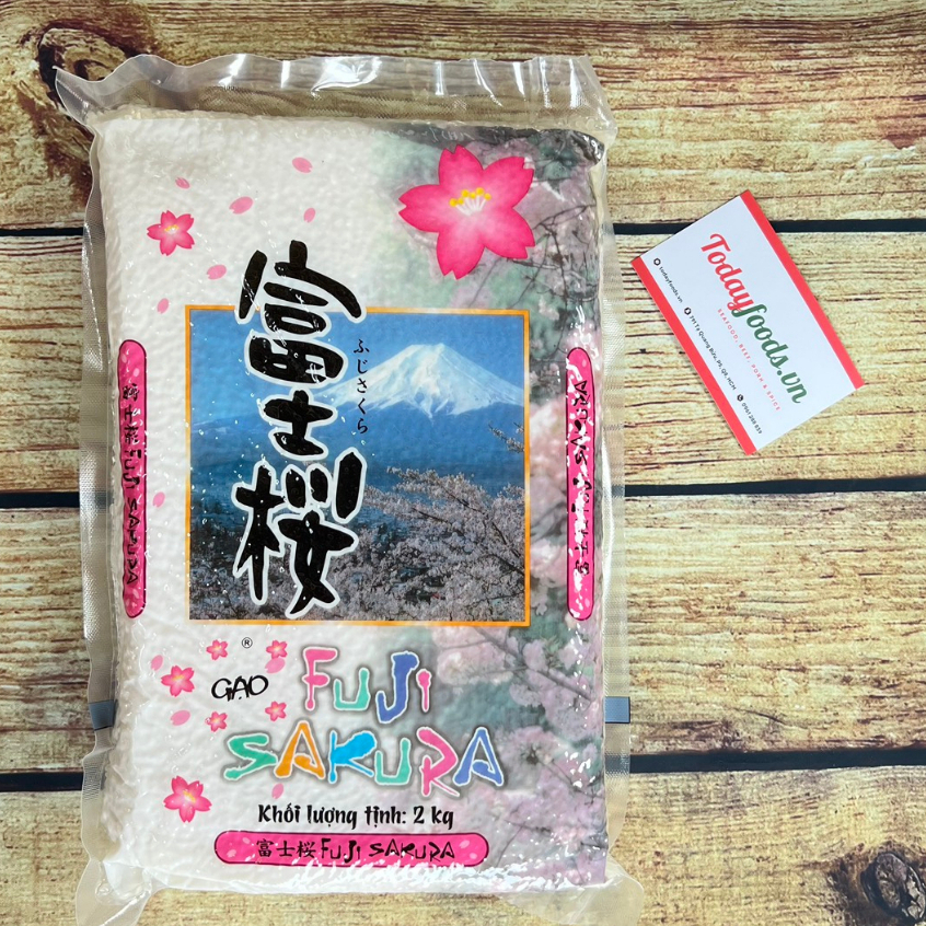 [GÓI 2KG] Gạo Nhật cao cấp Fuji Sakura | Thương hiệu Angimex-Kitoku (VN), gạo ăn thường ngày