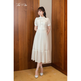 [Ảnh thật+Video] REMY DRESS by Thepeavn - Đầm ren dáng dài tiểu thư phối dây belt