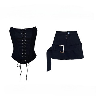 [NEW] SET ÁO MẮT CÁO ĐAN DÂY + CHÂN VÁY ÔM SOBEH
