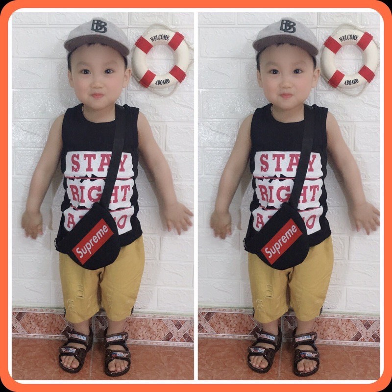 Set 5 áo ba lô hè mỏng mát cho bé trai bé gái