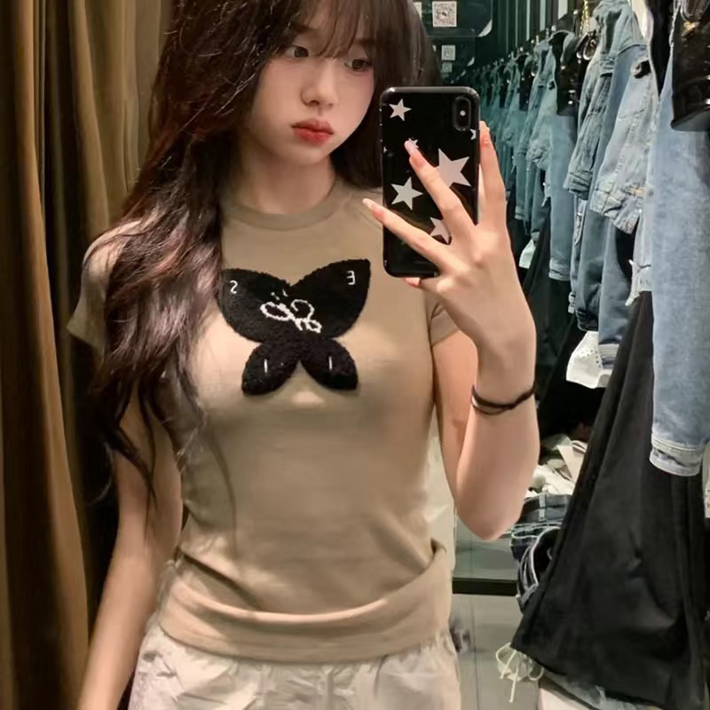 ÁO THUN BABY TEE HOẠ TIẾT THÊU Y2