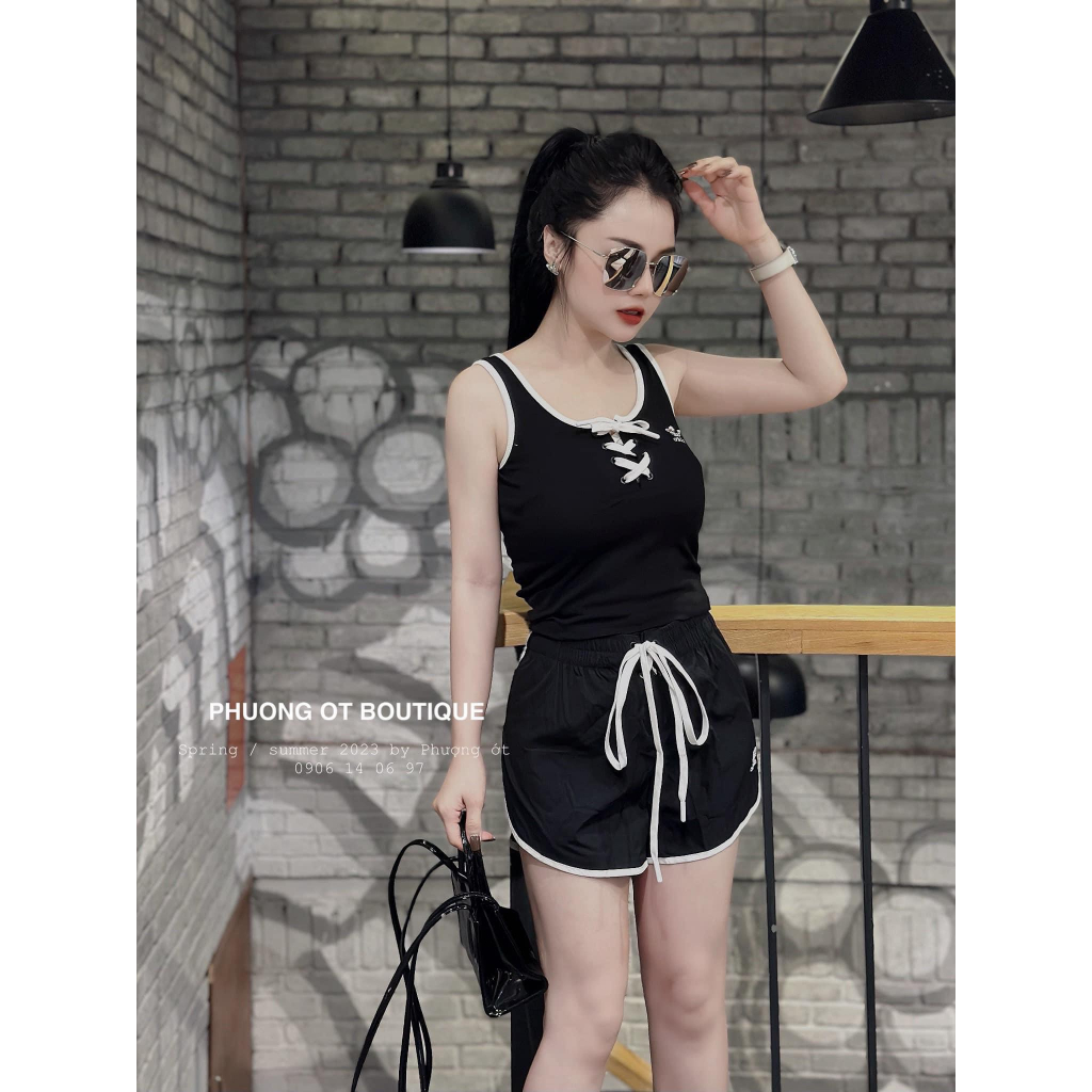 Sét bộ thể thao das đùi sát nách đan dây ngực DN55