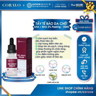 Tẩy tế bào da chết AHA + BHA 2% Peeling Hathor Beauty 20ml - Coravo
