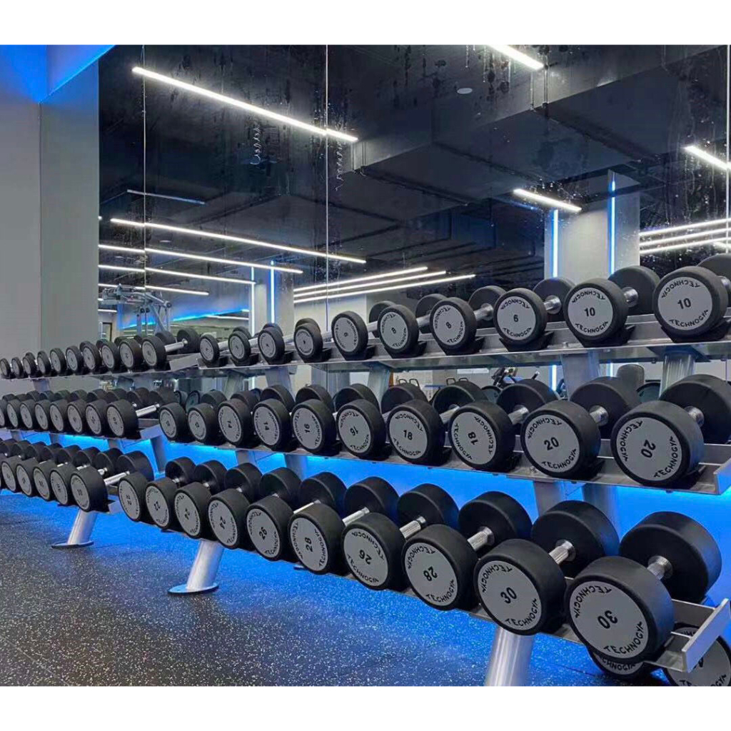 Cặp tạ tay thép bọc cao su Technogym 10kg