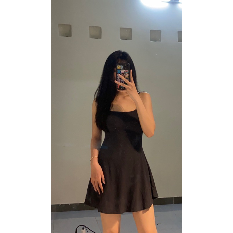 Set đầm xoè 2 dây tặng kèm quần