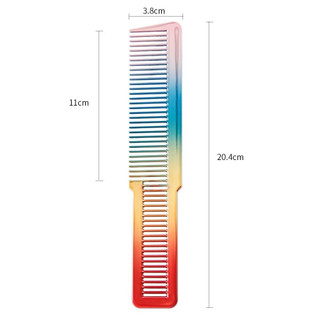 Lược cắt tóc nữ 7 sắc cầu vồng bản to chịu nhiệt độ