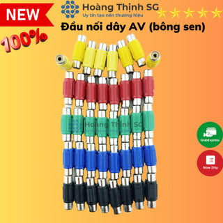 Đầu nối dây cáp RCA - RCA truyền âm thanh và hình ảnh chuyên dụng, Jack Đầu nối cáp loa AV/Audio 2 đầu âm