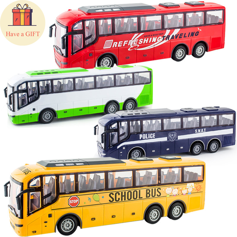 Xe buýt điều khiển từ xa QH866 mới nhất 2021 (tặng ô tô nhỏ)