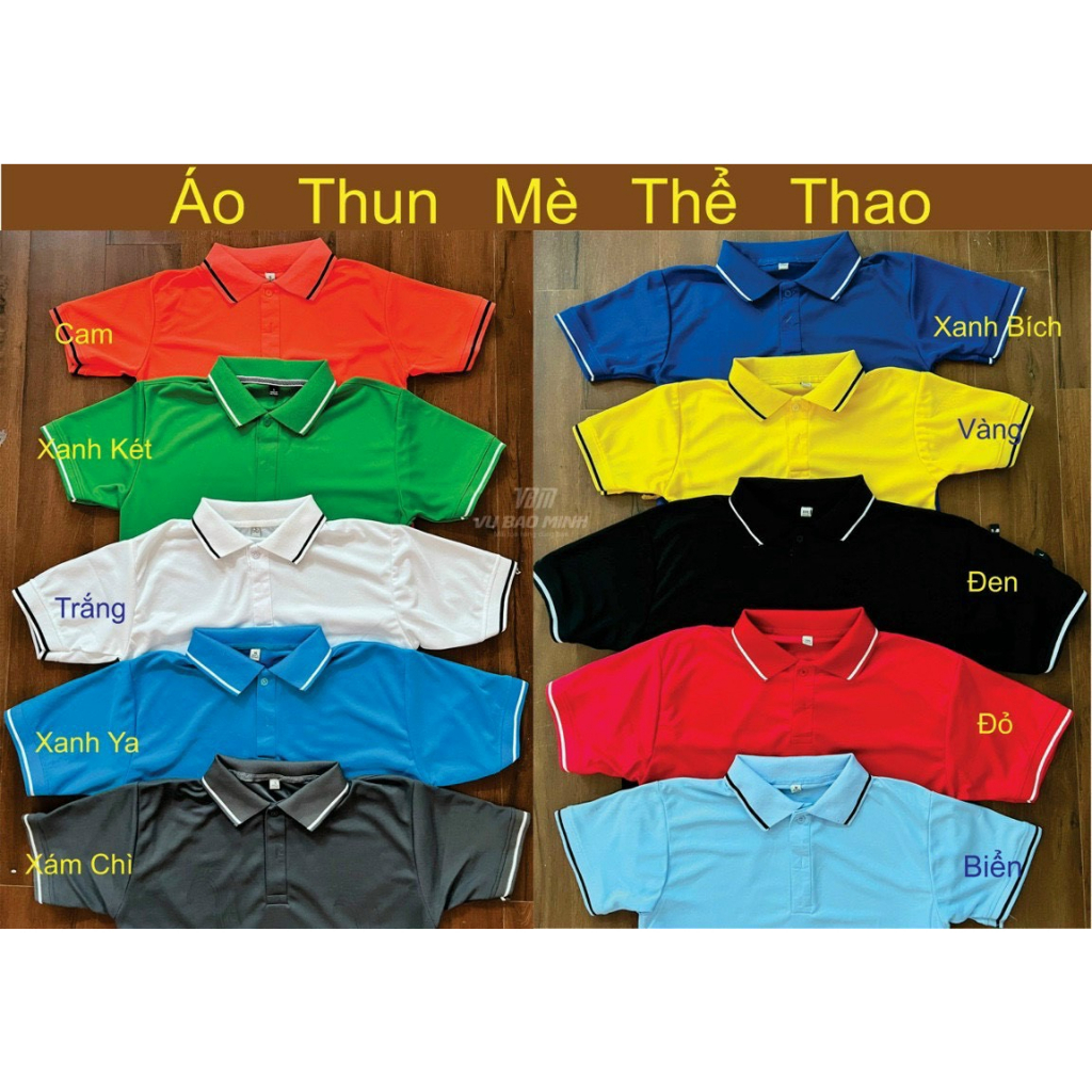 Áo Thun Polo Xanh Ya, Áo Thun Có Cổ Thể Thao Co giản 4 chiều Thoáng Mát