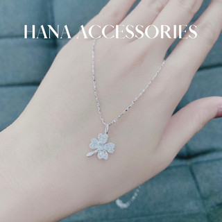 Dây chuyền bạc 925 hình cỏ bốn lá |bdc02| hana accessories