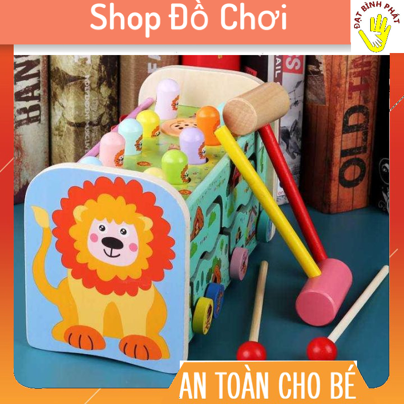 Đồ Chơi Đập Chuột Câu Cá Kèm Đàn Gỗ Đa Chức Năng, Rèn Năng Thể Chất Giáo Dục Cho Bé, Đồ Chơi Phát Triển Trí Tuệ