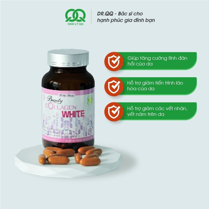 Viên Uống Đẹp Da, Chống Lão Hóa – Beauty Colagen White (Hộp 60 viên)