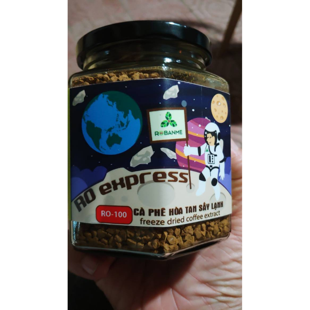 Cà Phê Hòa Tan Sấy lạnh Robanme 100% Robusta Nguyên Chất 100g