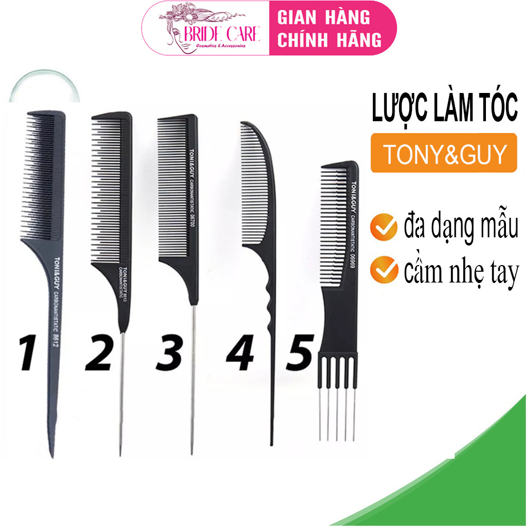 Lược chải tóc nhựa làm tóc Tony Guy loại 1 không gãy BRIDE CARE